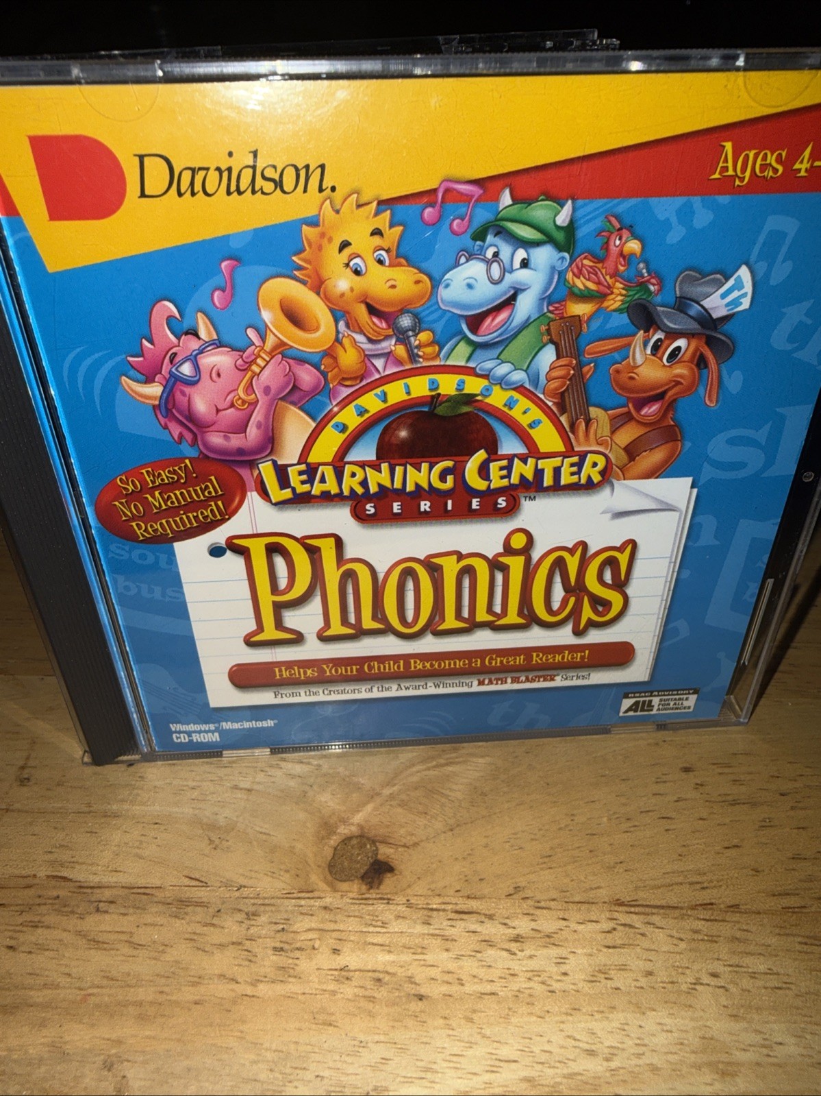 Davidson’s Learning Center Series: Phonics (Windows/Mac, 1998) Case Book Game