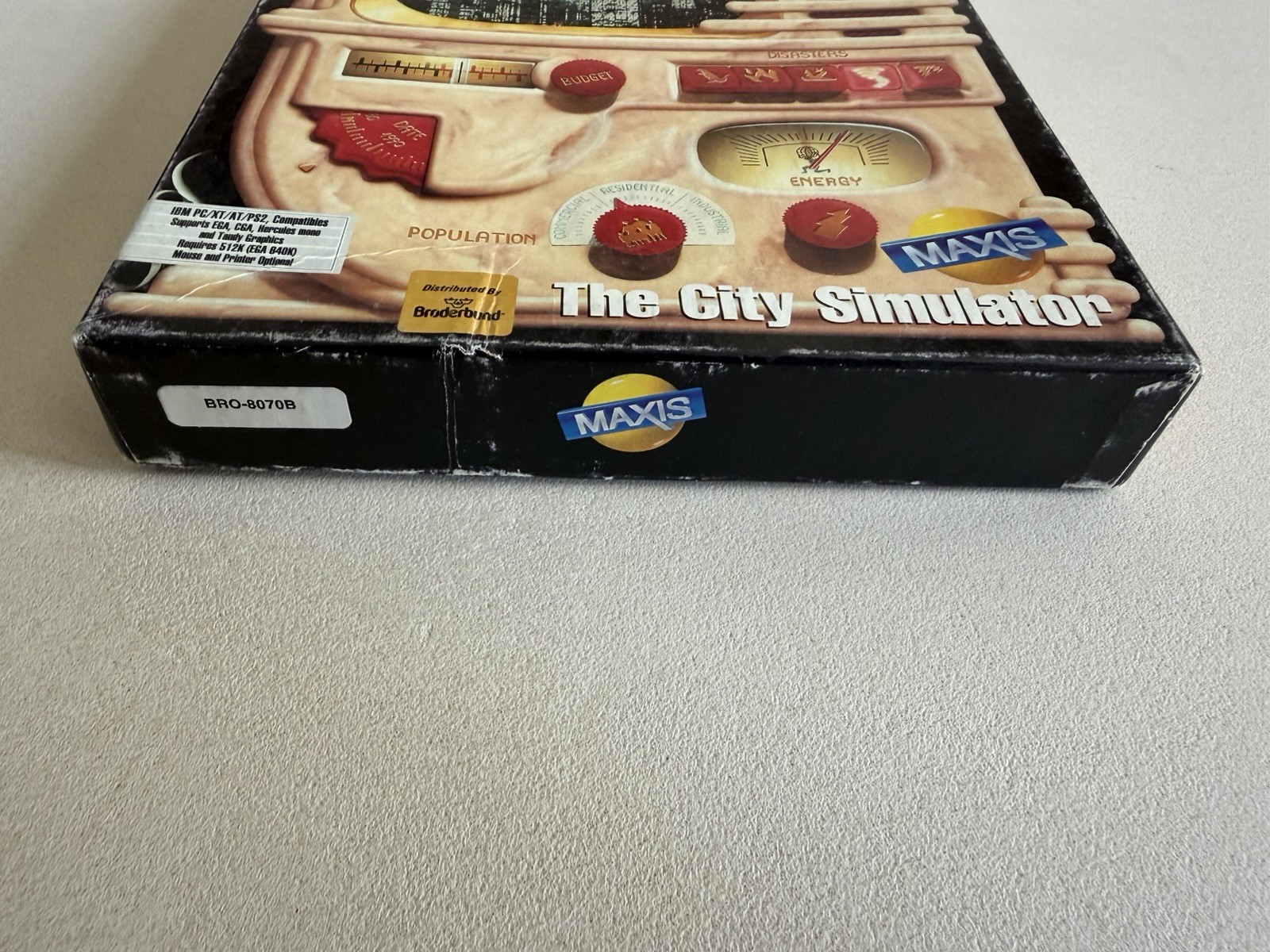 1991 Sim City, The City Simulator Game – Maxis IBM/PC Big Box 5.25 Floppy