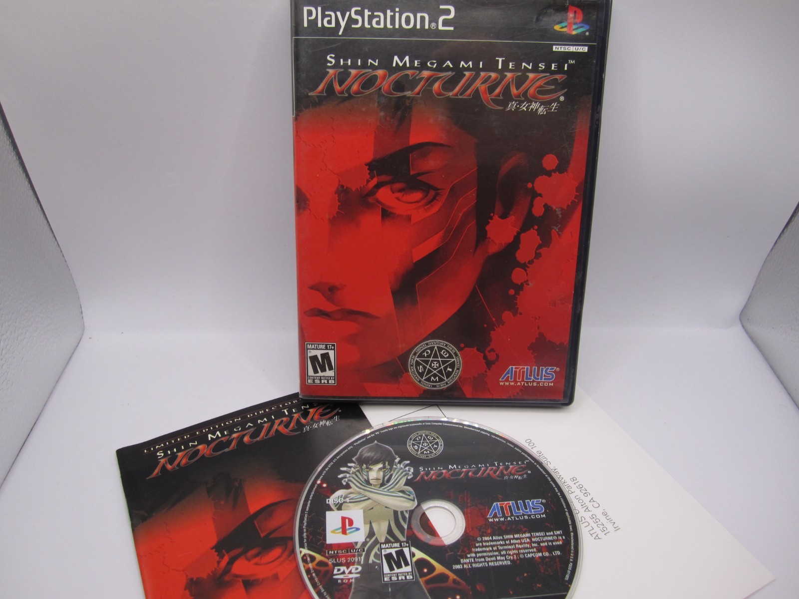 Shin Megami Tensei Nocturne (PS2 PlayStation 2) Complete CIB TESTED – ATLUS