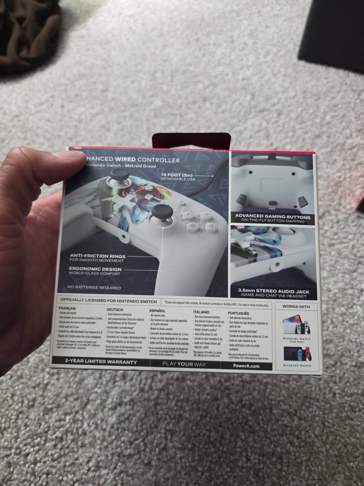 PowerA Enhanced Wired Controller for Nintendo Switch – Metroid (Nintendo Switch)