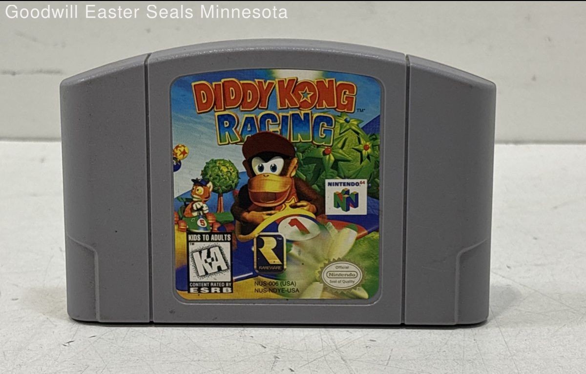 Diddy Kong Racing Game Cartridge For Nintendo 64 – Tested
