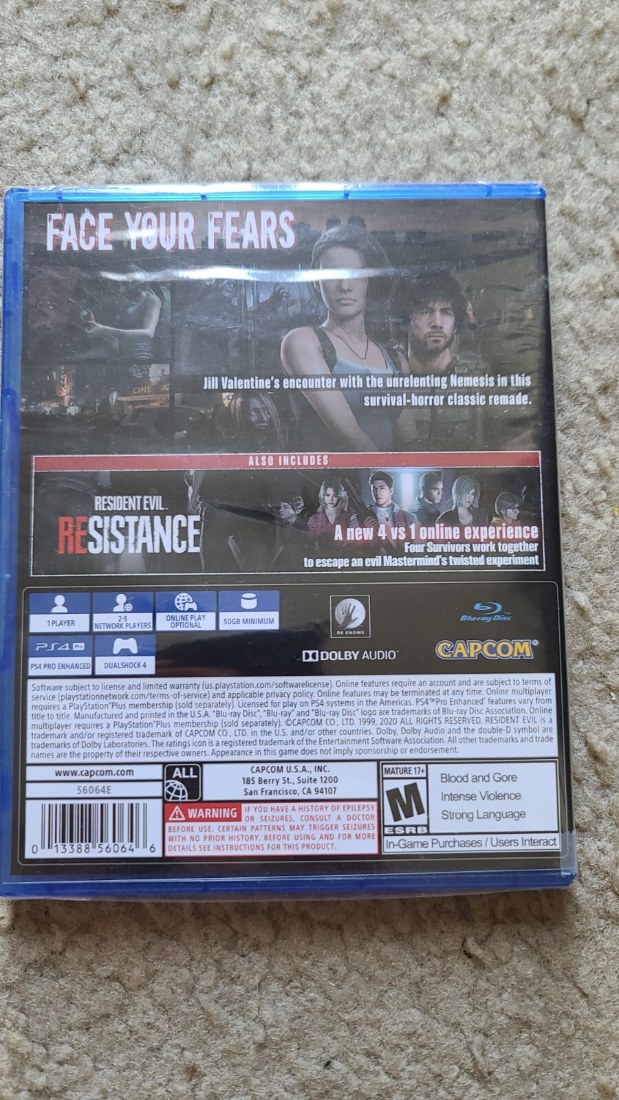 Resident Evil 3 Remake – Sony PlayStation 4