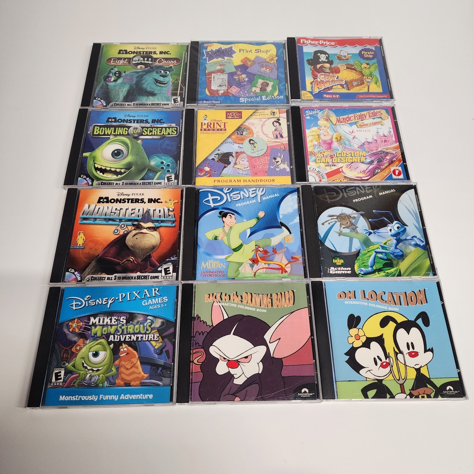 Lot Of 12 PC Children Games Educational Disney Mattel Fisher Price