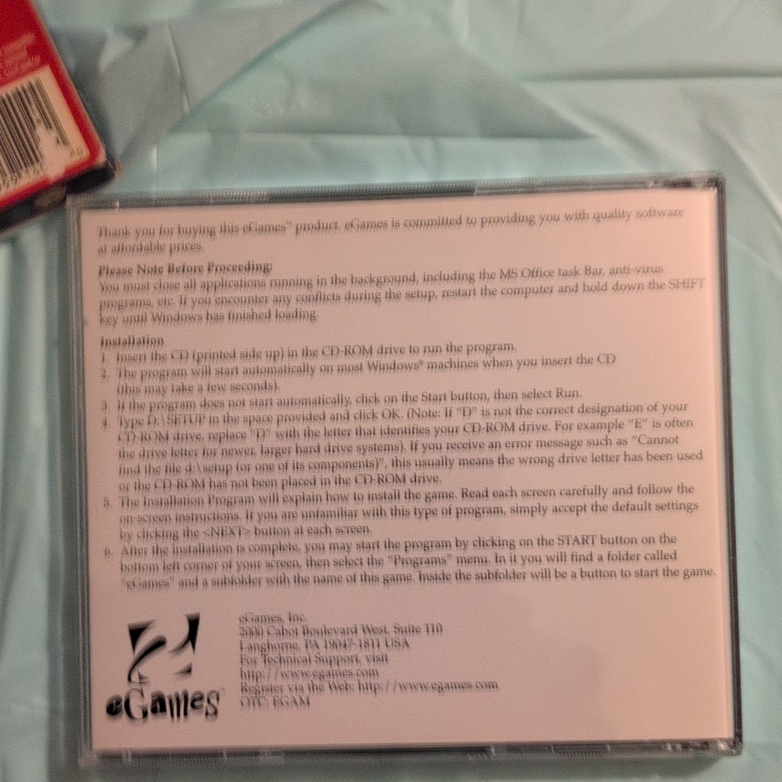eGames Shoot the Roach PC Shooter 2005 Animated Blood Cartoon Violence Teen