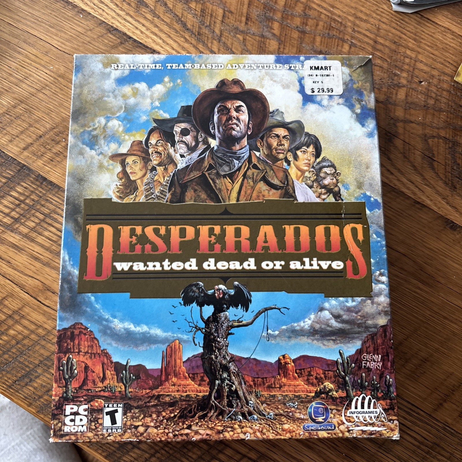 Desperados Wanted Dead or Alive – PC Game Big Box CD Rom Windows 98/95 Vintage