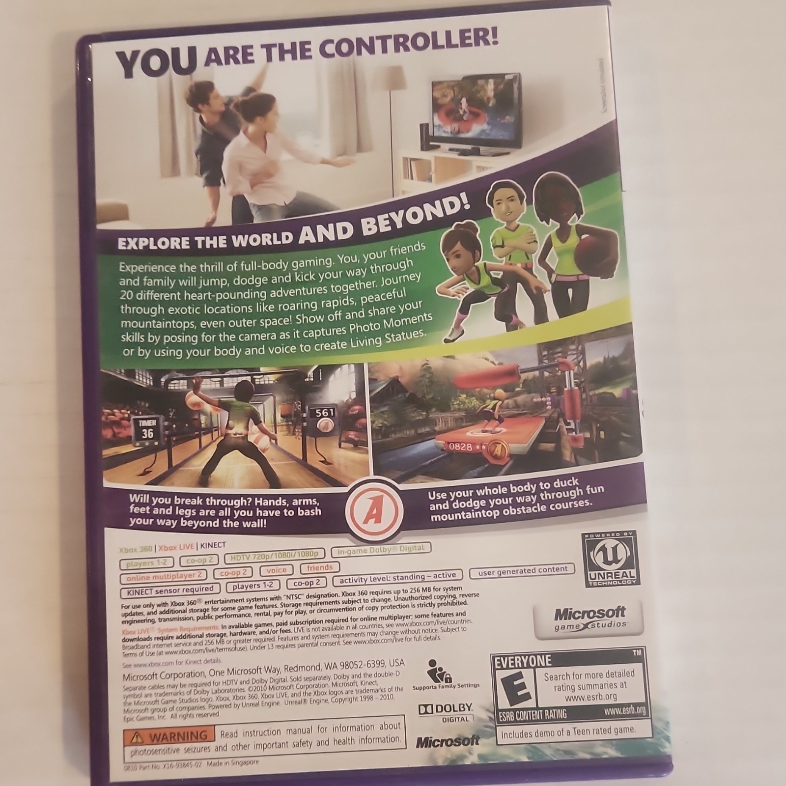 Microsoft Game Studios Kinect Adventures! Xbox 360 Multiplayer NTSC-U/C