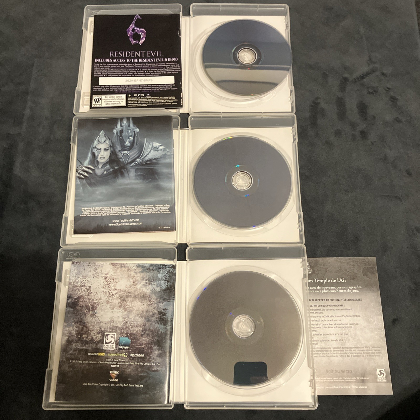 Dragon’s Dogma +Two Worlds II +Risen 2: Dark Waters, Playstation 3 PS3 CIB