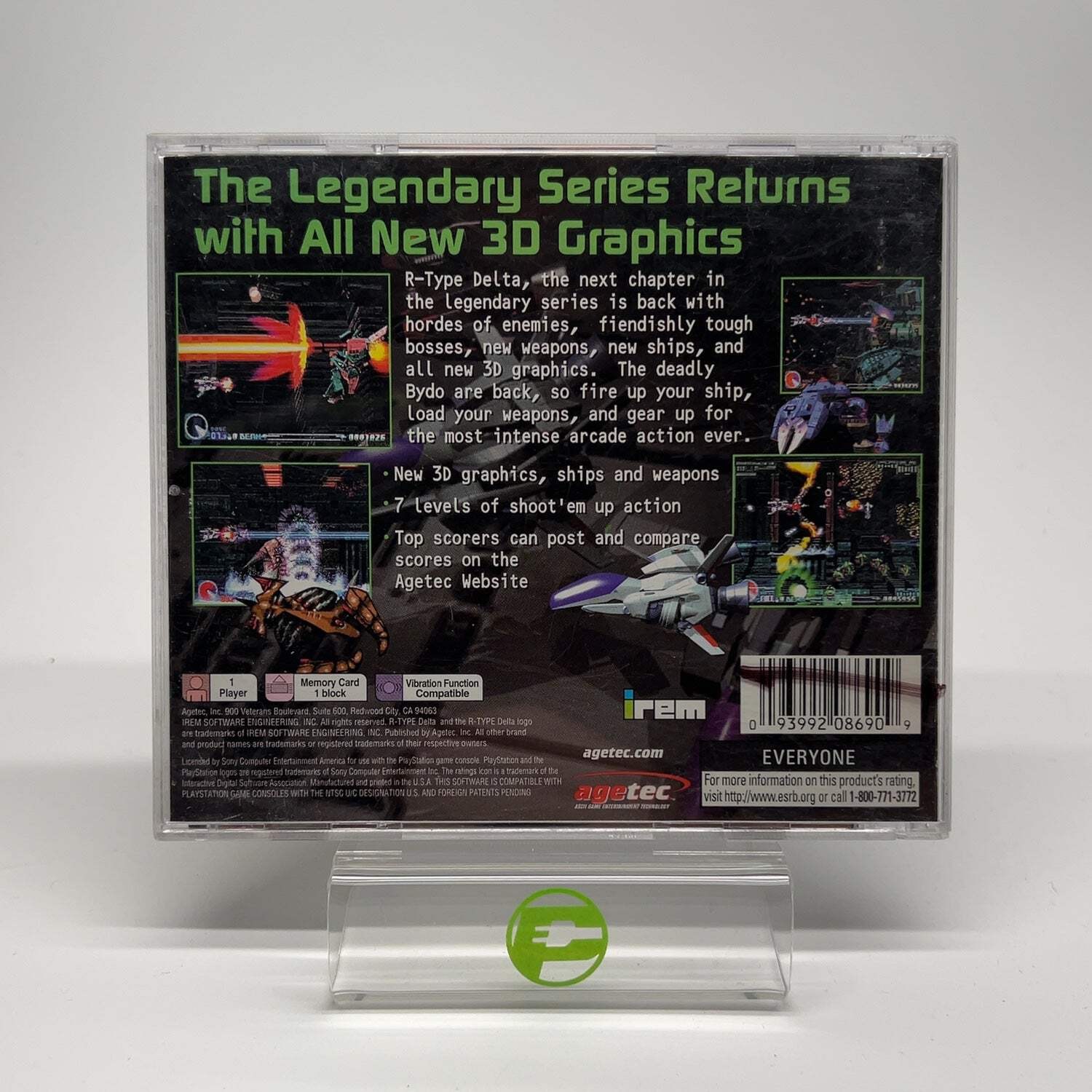 R-Type Delta (Sony PlayStation 1 PS1, 1999)