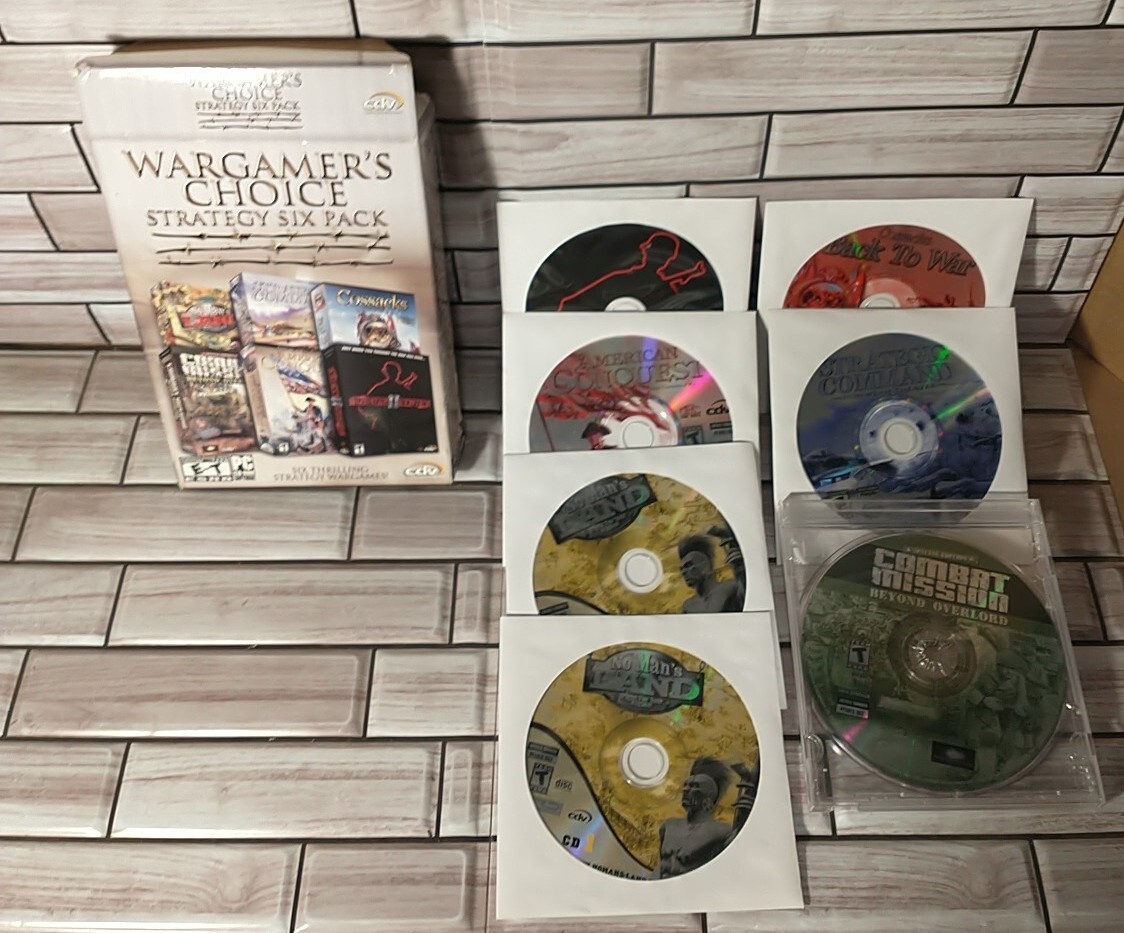 WARGAMER’S CHOICE: SIX PACK PC CD REAL-TIME & TURN-BASED STRATEGY