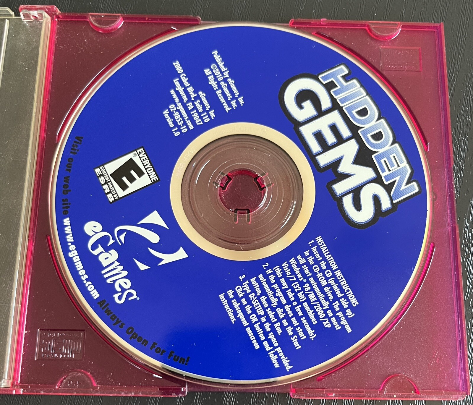 Hidden Gems 4 Classic Hits Jewel PC CD-ROM Computer Game Disk Only