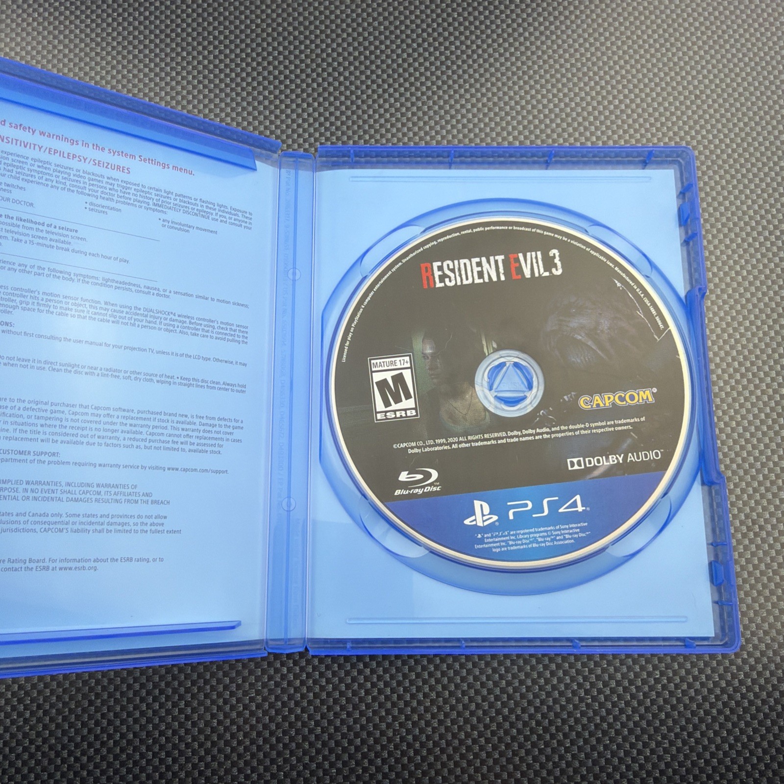 Resident Evil 3 [Remake] (Sony PlayStation 4, PS4, 2020)