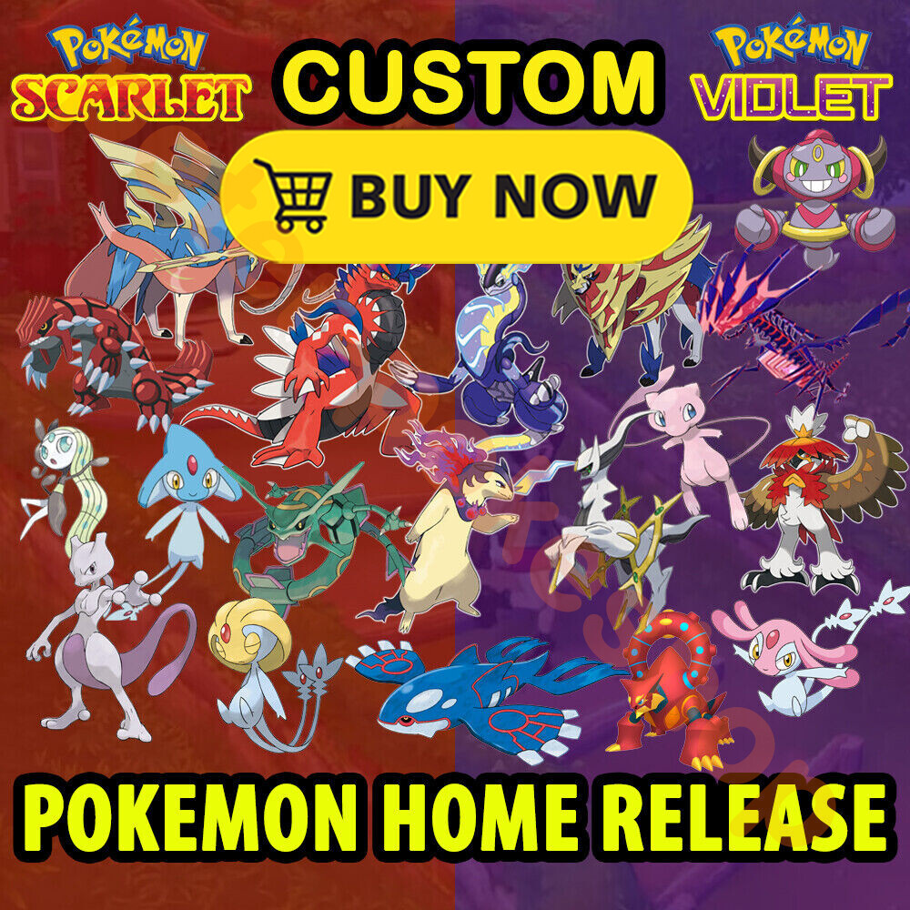 Any Pokemon Home Release ✨Ultra Shiny✨ Scarlet and Violet – Custom Any 6IV