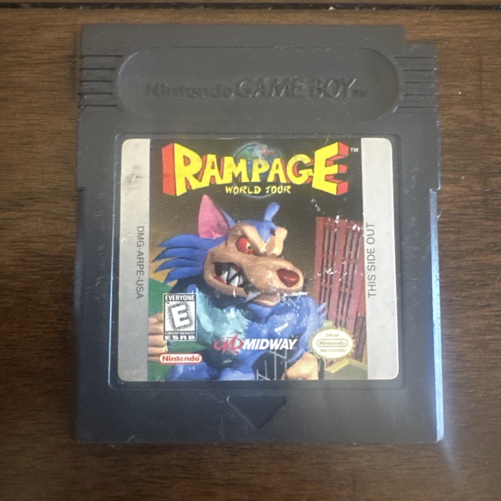 Rampage World Tour (Nintendo GameBoy, 1998) Cartridge Only