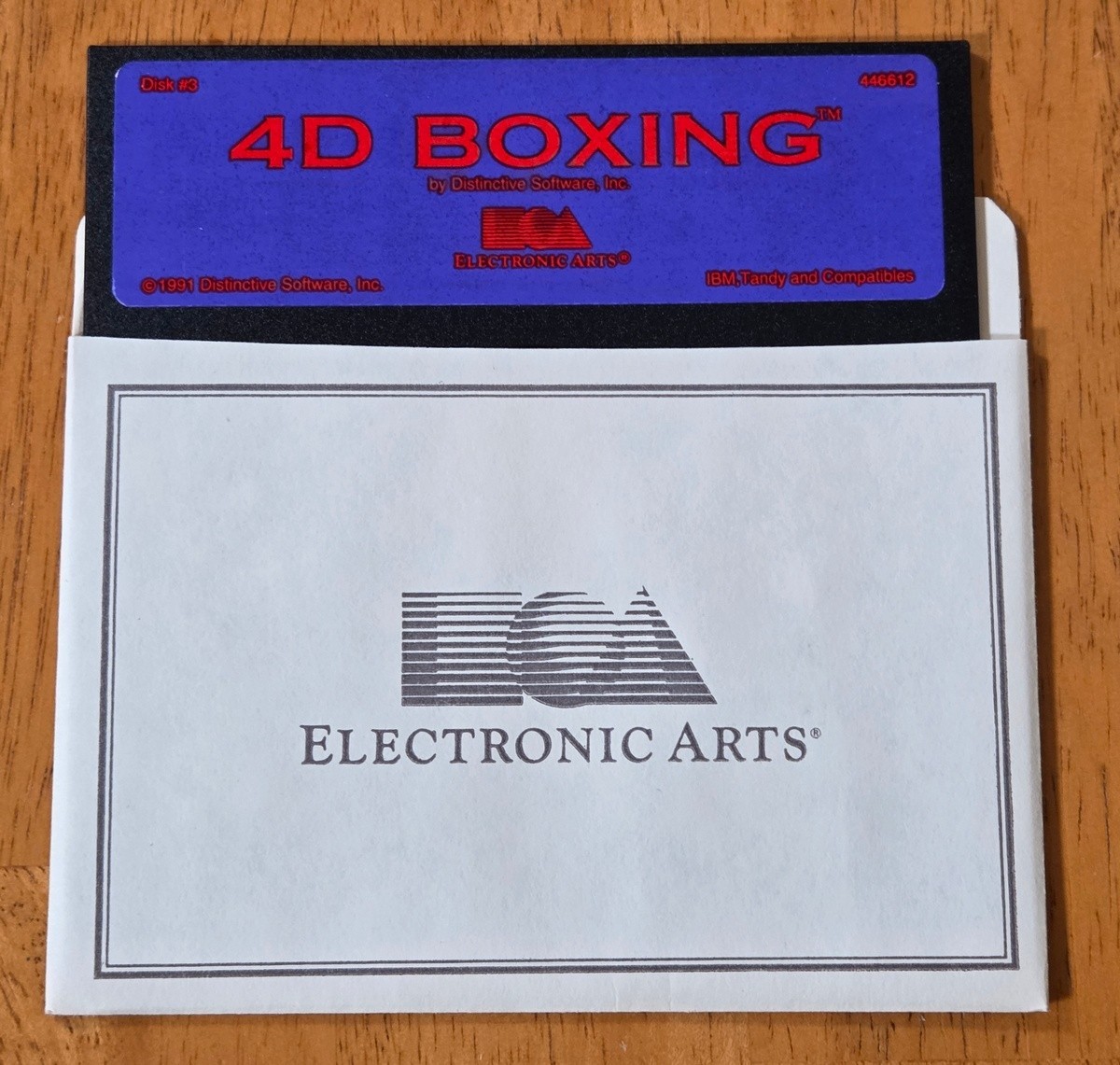 Boxing 4D Sports Tru Motion Electronic Arts IBM 5-1/4 PC Game Complete CIB 4-D