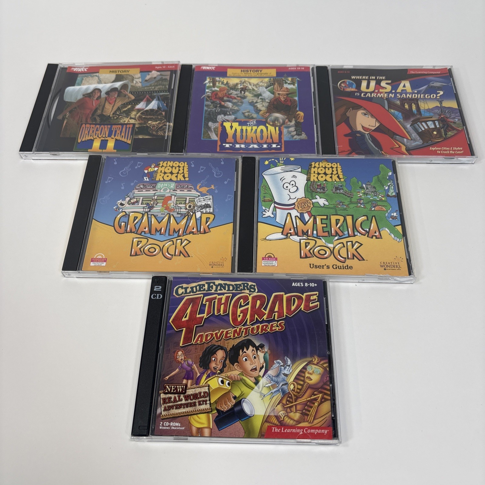 Mecc / Creative Wonder – The Oregon Trail 2 PC CD Rom Lot Of 6 Windows 95 VTG