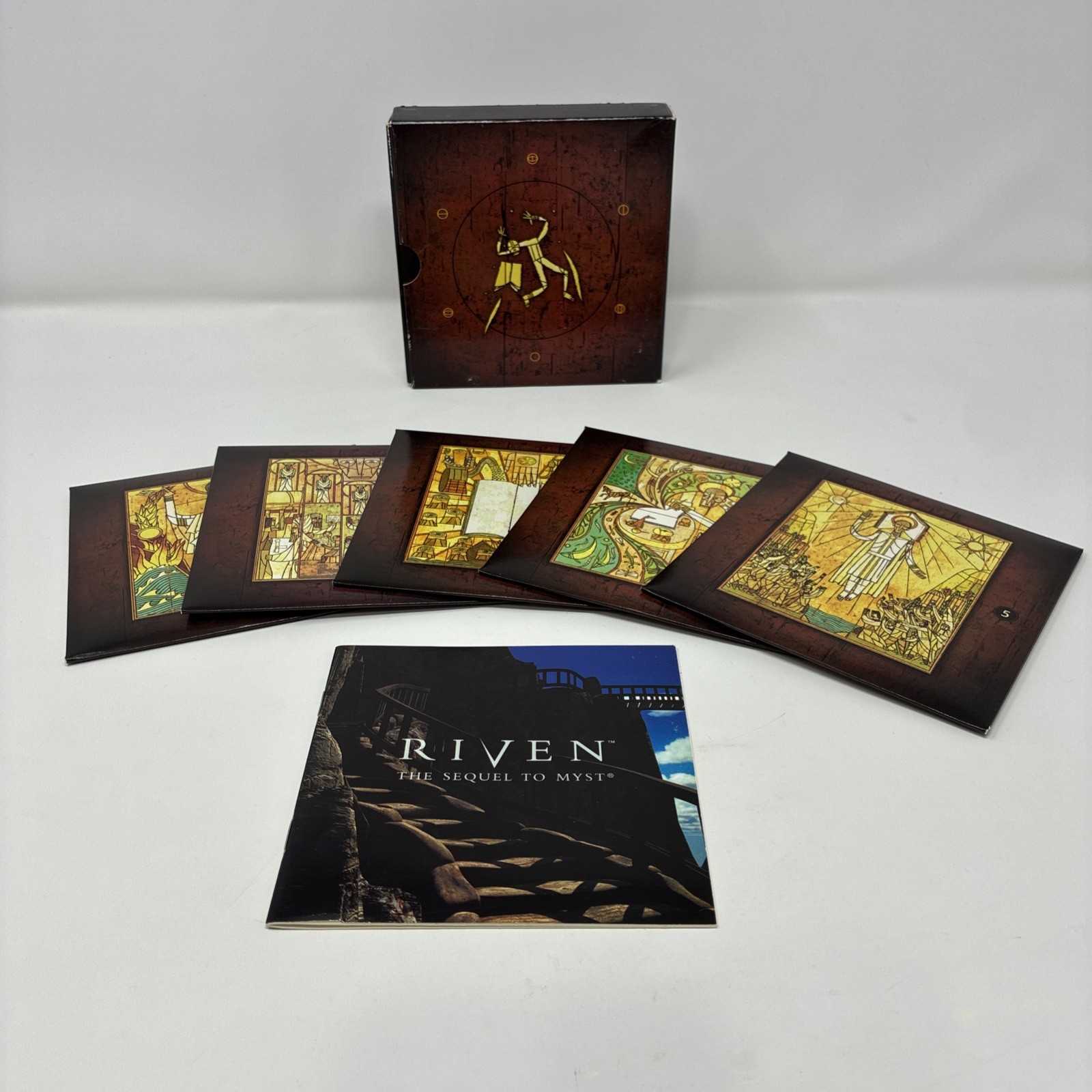 1997 RIVEN the SEQUEL to MYST Box Set – Windows CD-ROM Video Game & Users Manual