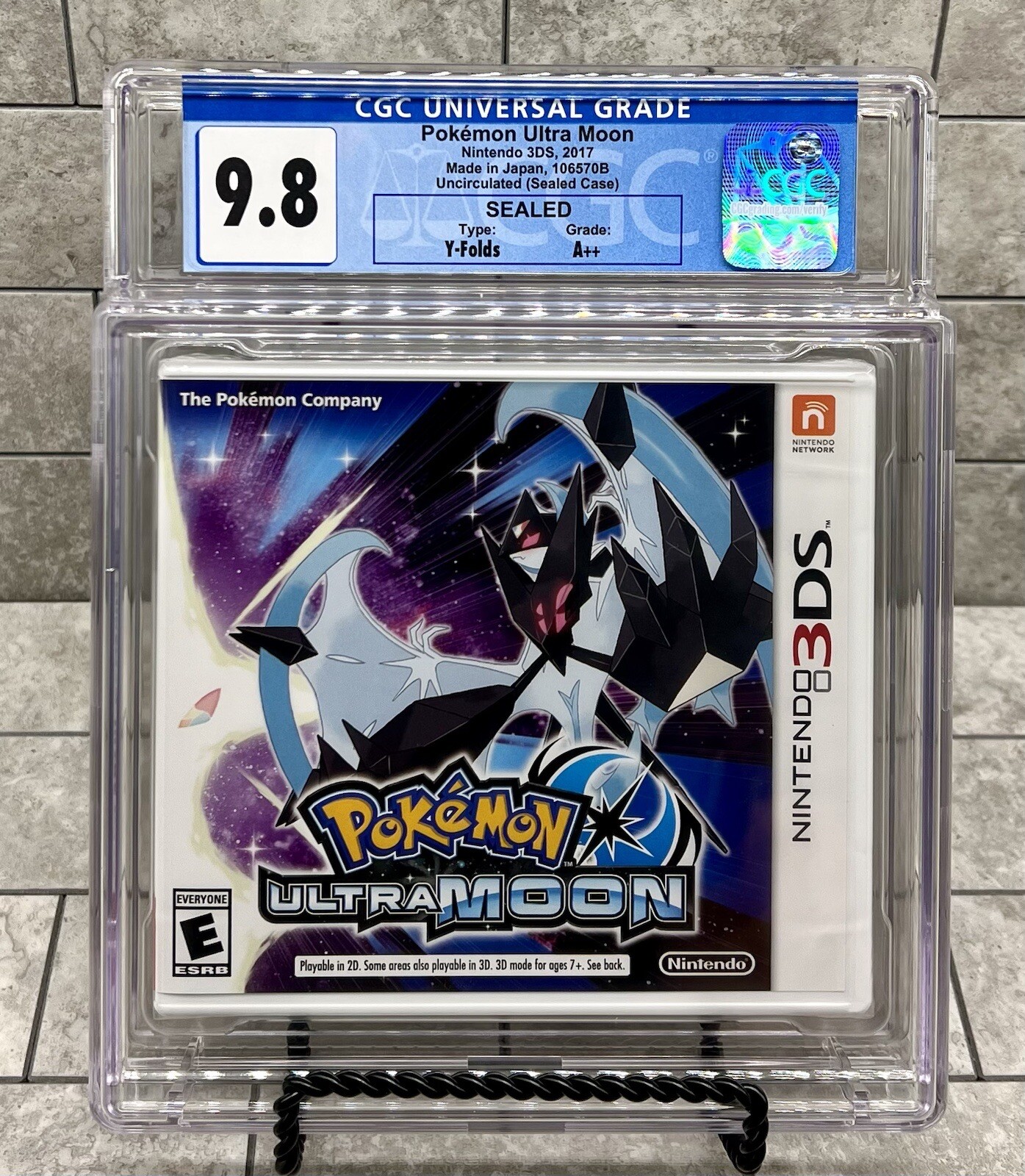 Pokémon Ultra Moon CGC U9.8 A++ Nintendo 3DS Sealed Graded [106570B]