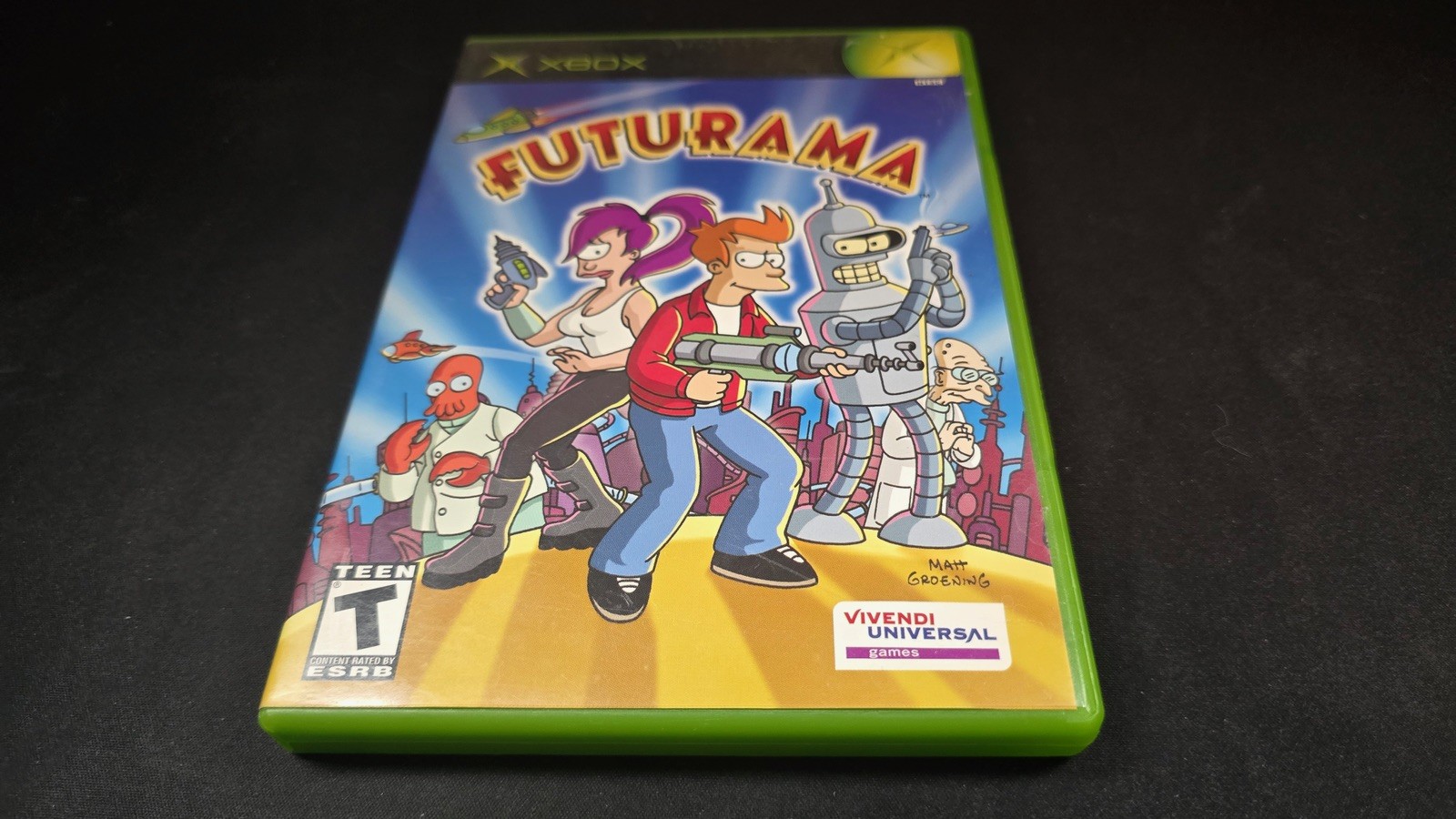 Futurama Vivendi Universal Microsoft Xbox MINT condition COMPLETE+reg card RARE!