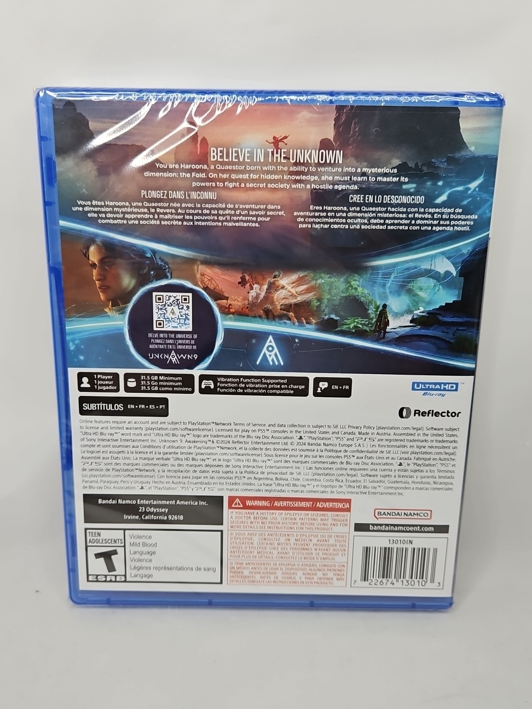 Unknown 9: Awakening – Sony PlayStation 5 Factory Sealed Bandai Namco Ps5