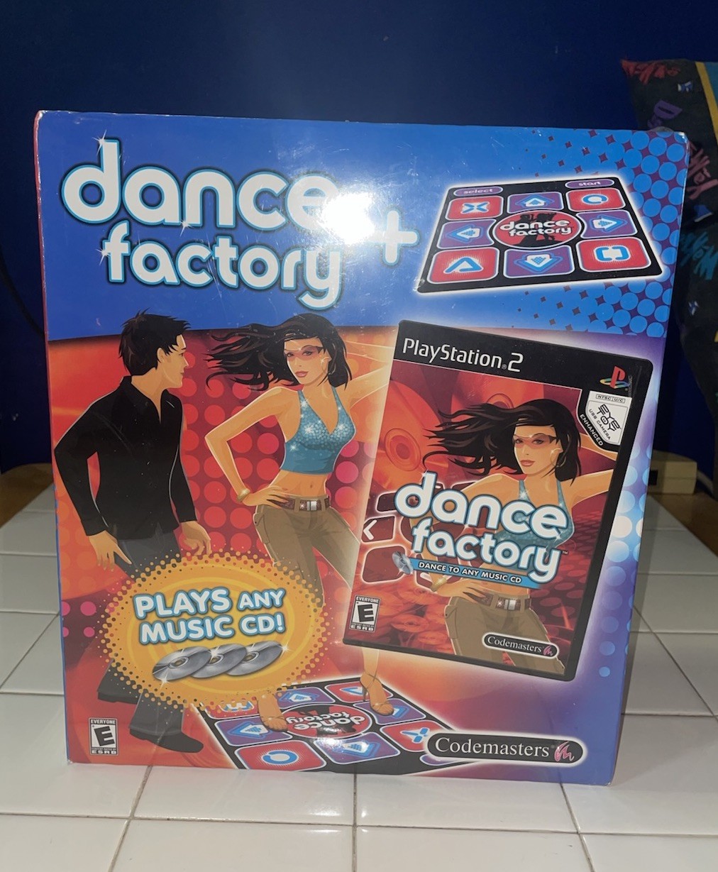 Dance Factory Game Mat Bundle PlayStation 2 PS2 Codemasters New Sealed