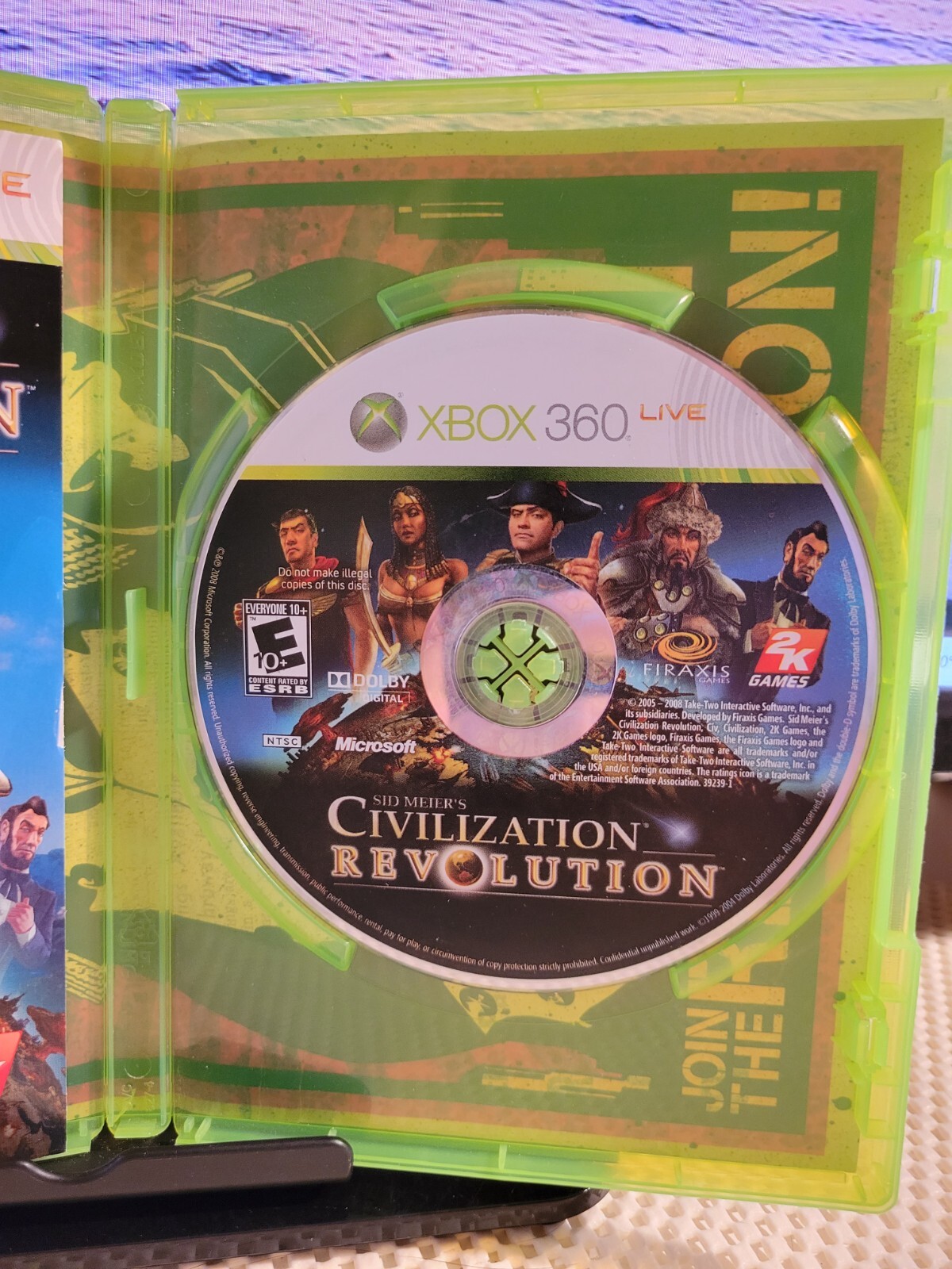 Sid Meier’s Civilization Revolution (Microsoft Xbox 360, 2008) Complete