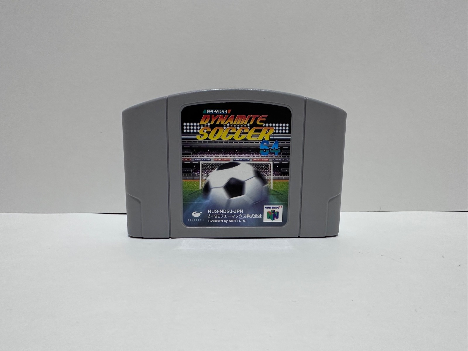 1997 Japanese Release Nintendo 64 Imagineer J League Dynamite Soccer Game