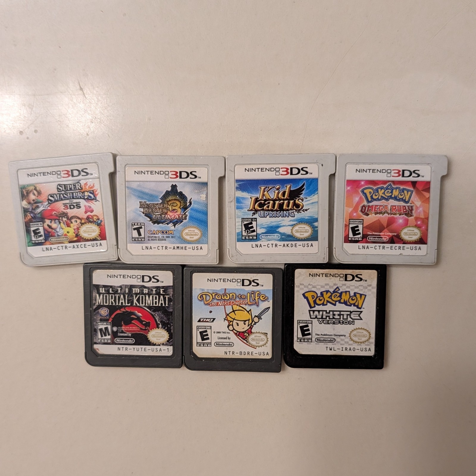 Nintendo DS and Nintendo 3DS Games (Without Cases)