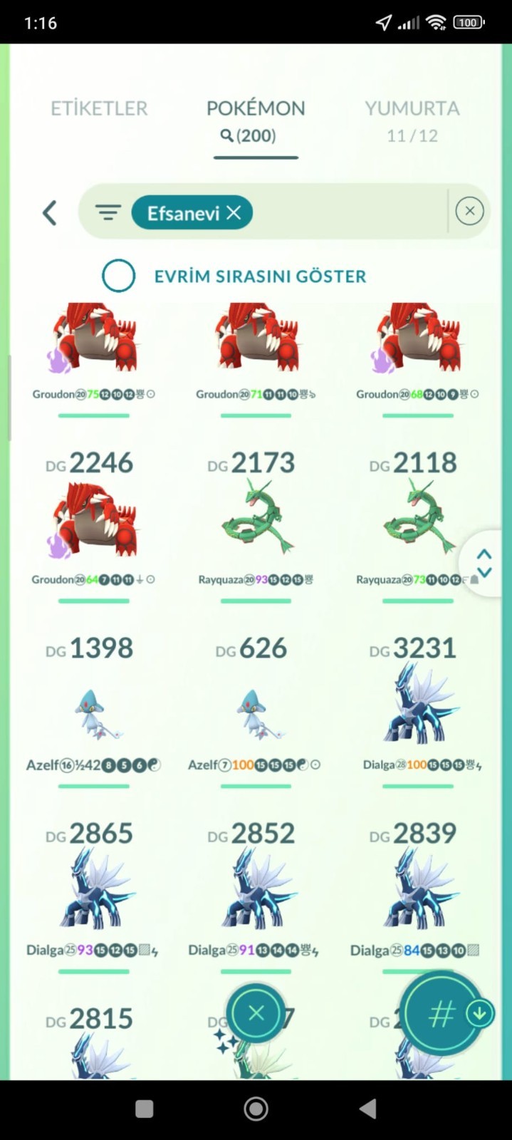 Pokémon Go level 72 lvl – 2016