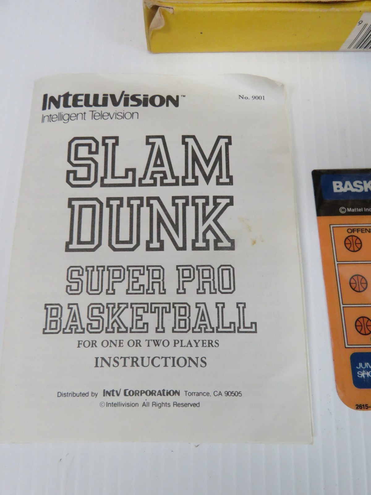 Slam Dunk Super Pro Basketball for Intellivision – Untested
