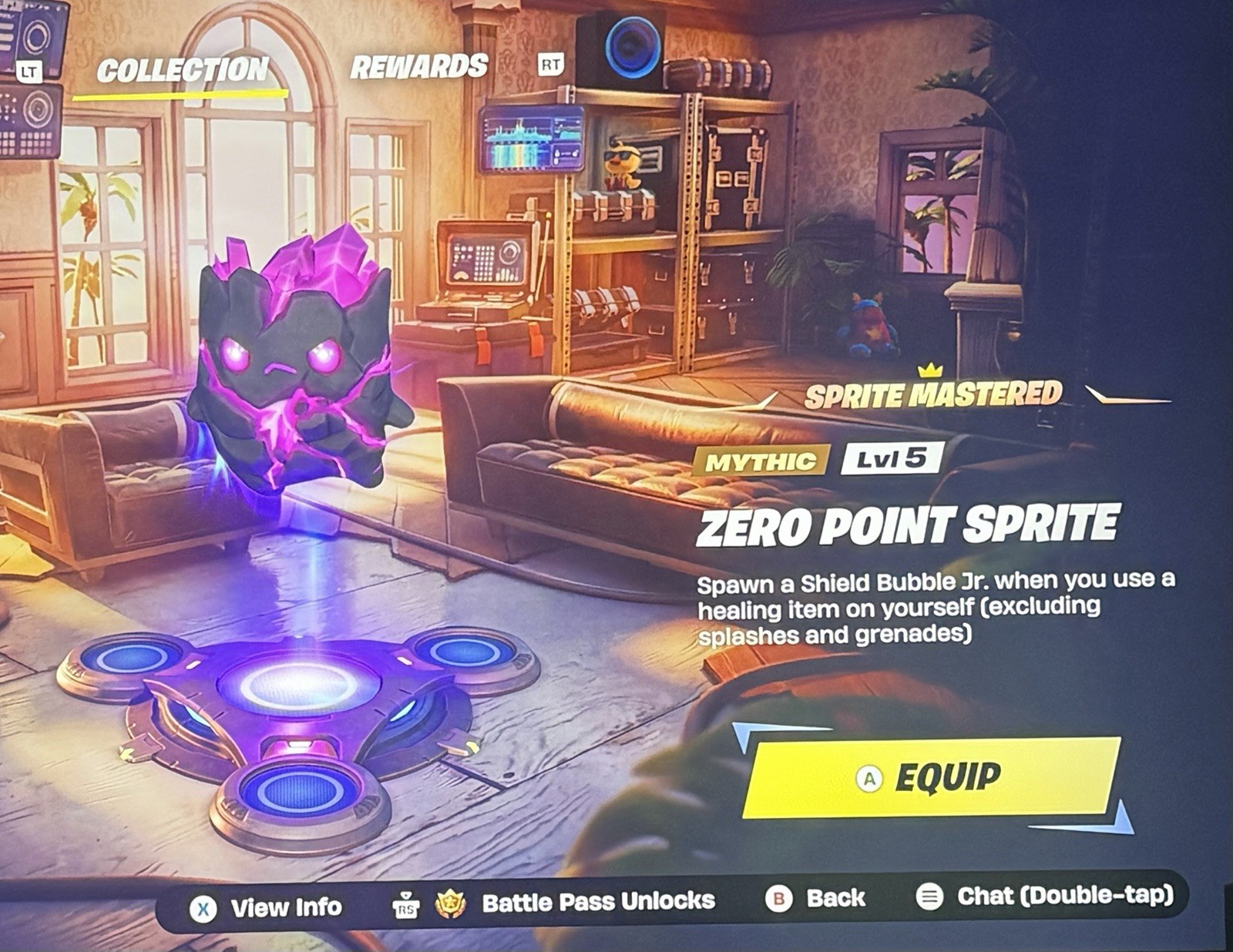 MASTERED ZERO POINT SPRITE IN GAME FORTNITE