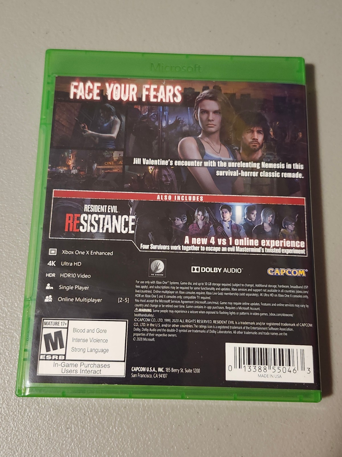 Resident Evil 3 Remake – Microsoft Xbox One