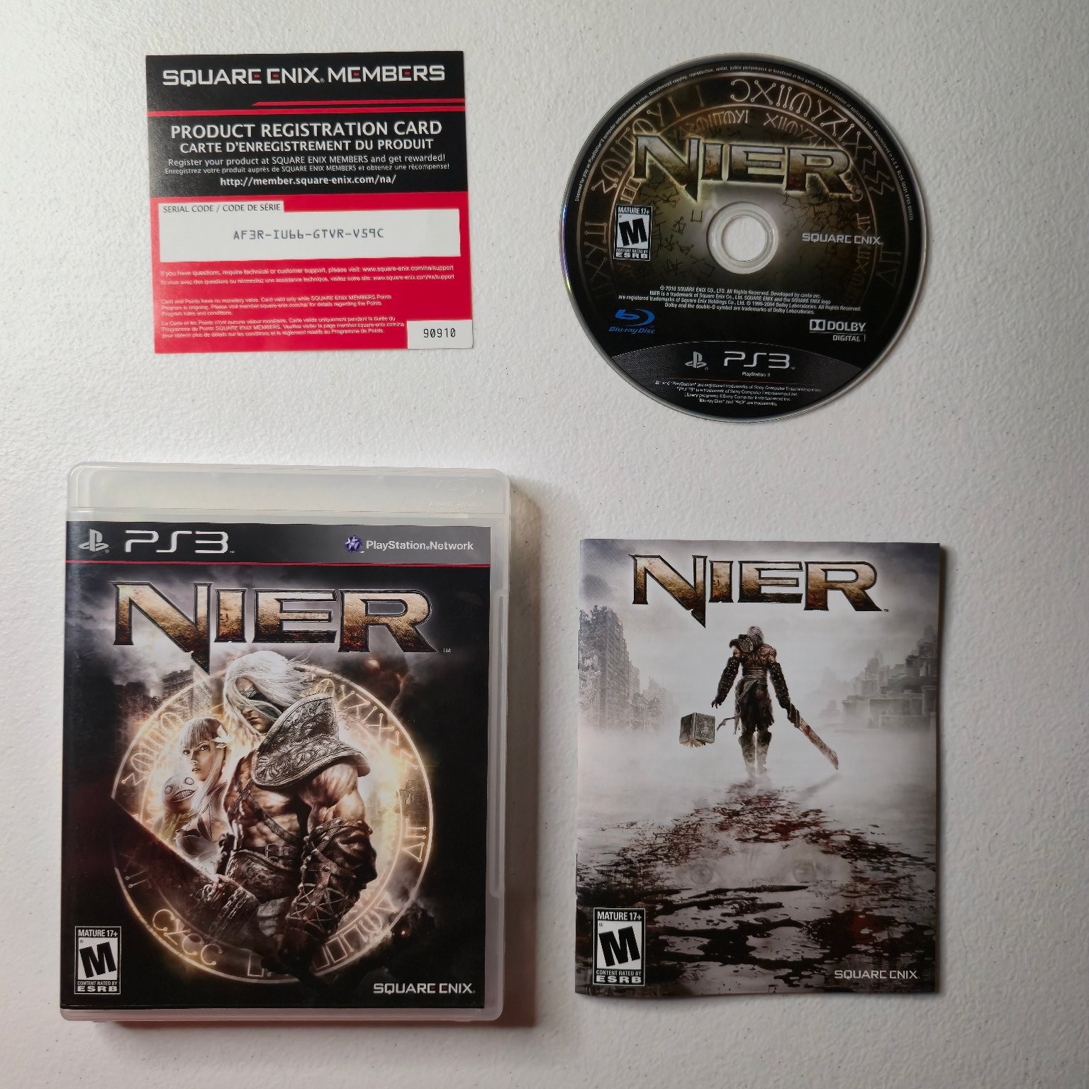 Nier Standard Edition PS3 Video Game Single Player RPG