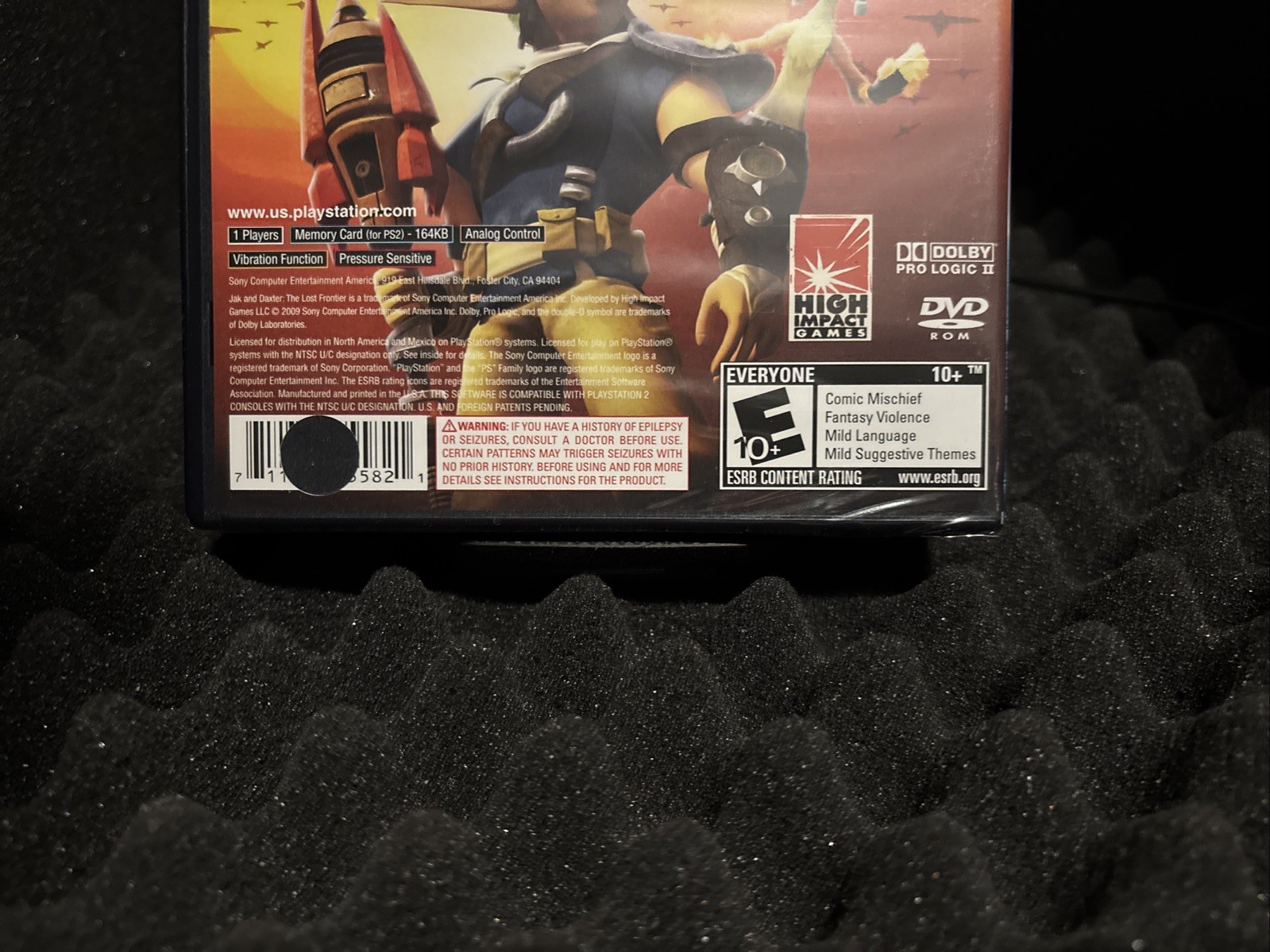 Jak and Daxter: The Lost Frontier (Sony PlayStation 2, 2009) UPC Punched