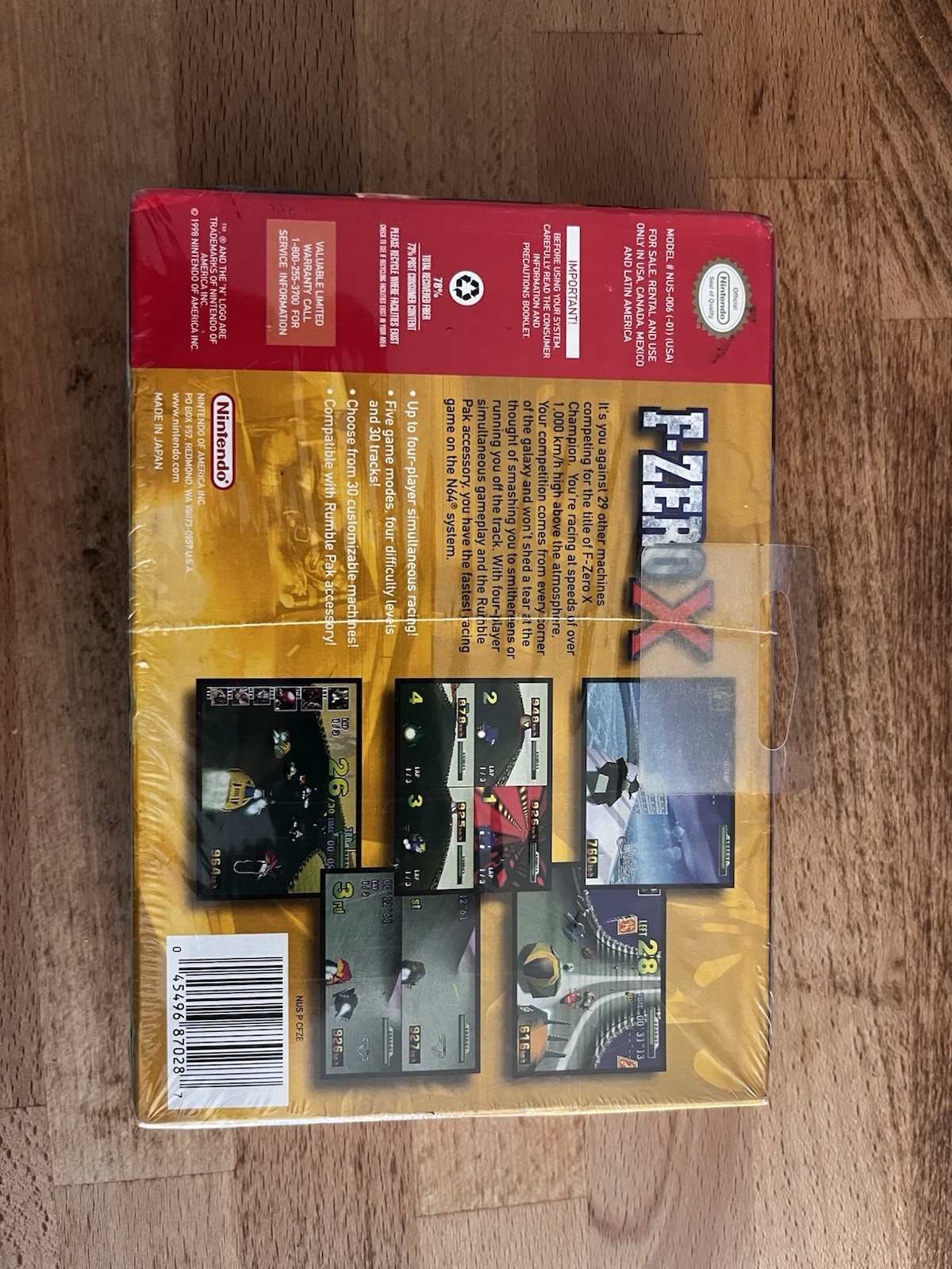 Factory Sealed F zero x N64