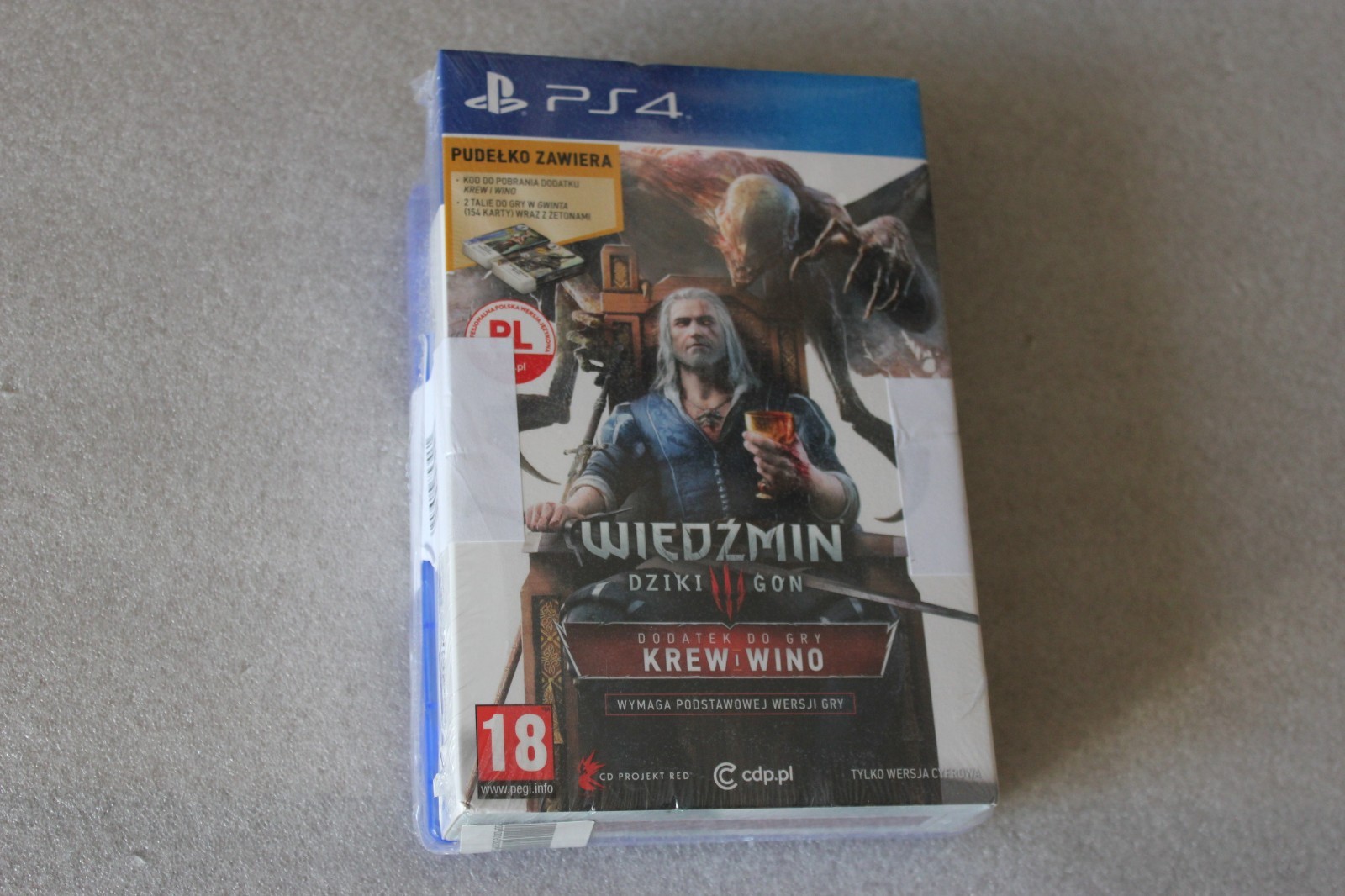 The Witcher / Witcher 3: Wild Hunt (PS4) + BLOOD & WINE Polish New Sealed Poland