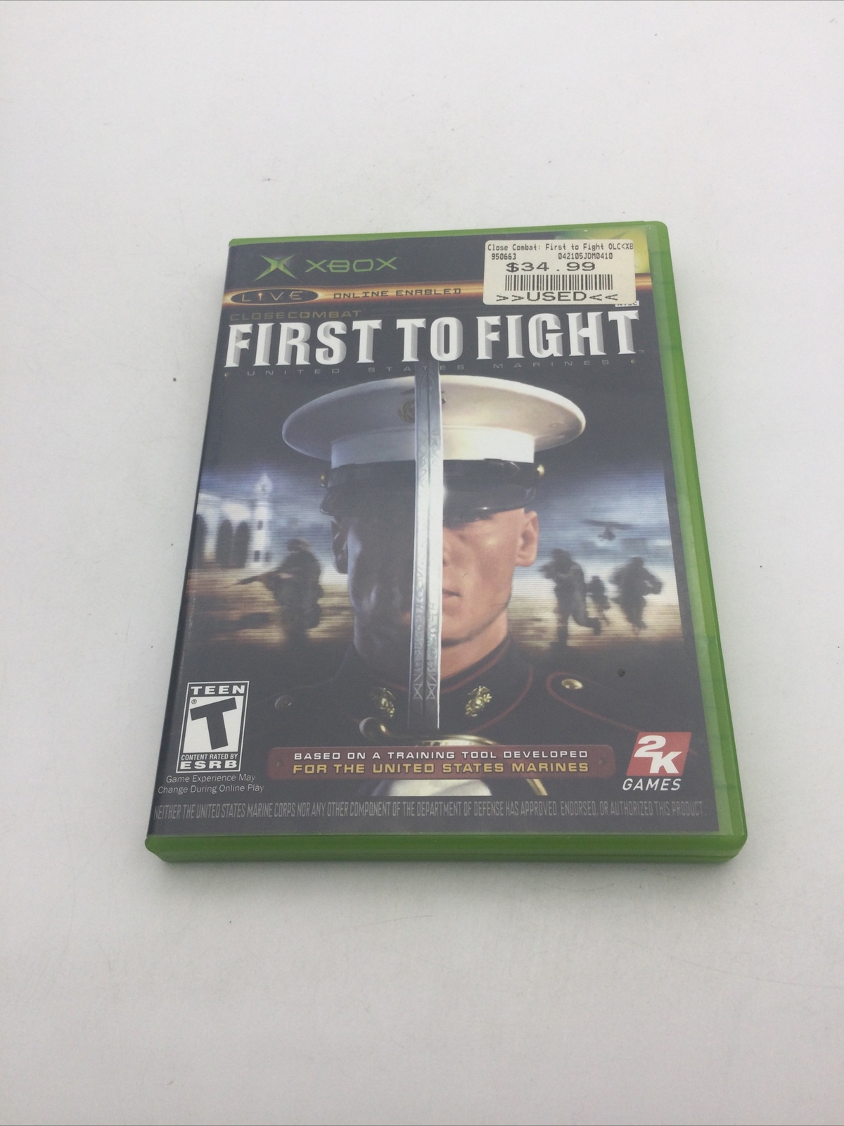 First to Fight: Close Combat (Microsoft Xbox, 2005)W/Manual FREE SHIPPING!!!