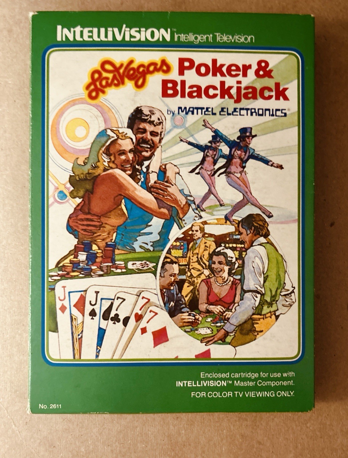Intellivision Las Vegas Poker Blackjack CIB Cleaned & Tested 6/25/26 EXCELLENT