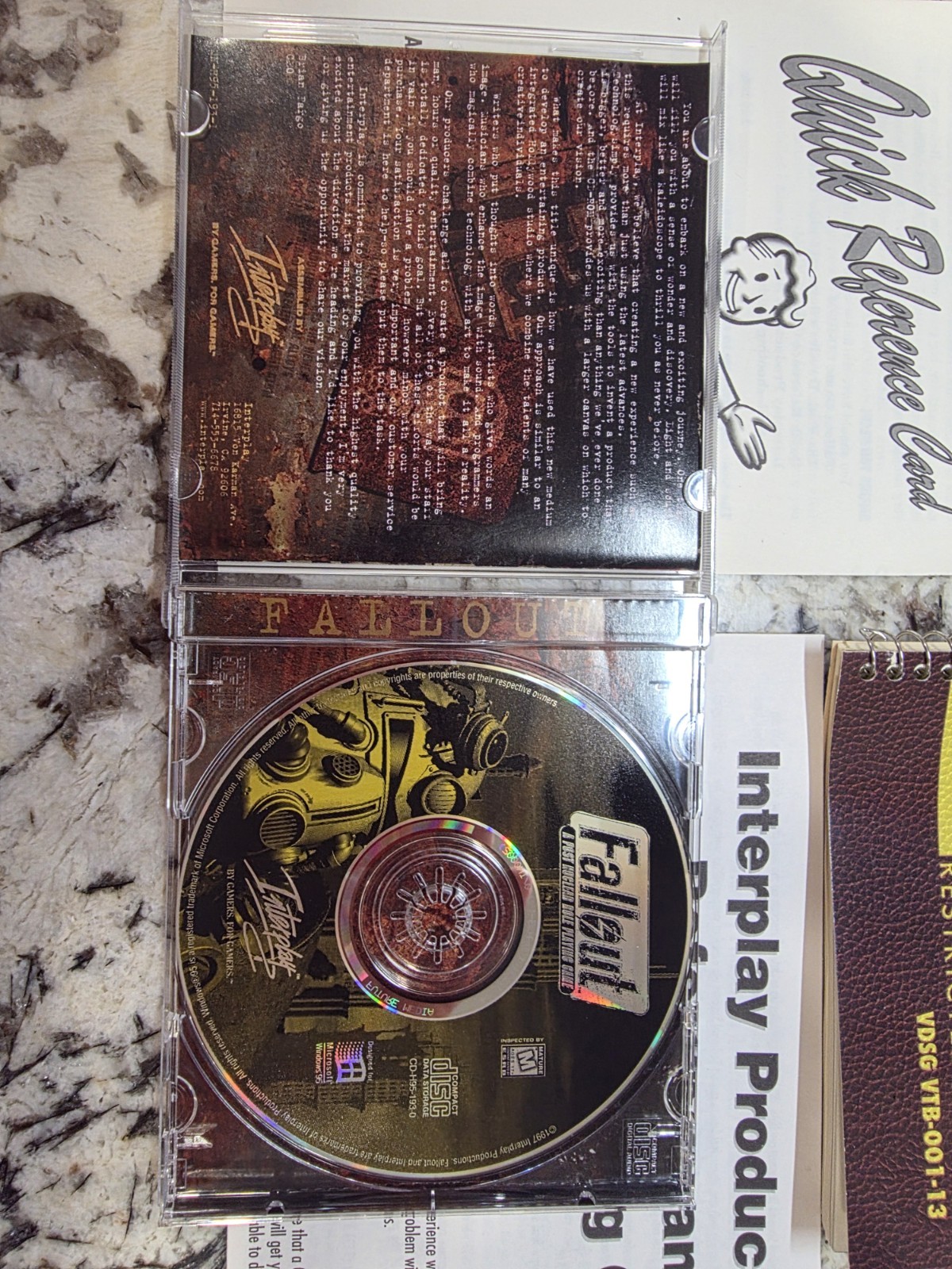 Fallout A Post Nuclear Role Playing Game Interplay PC Big Box RPG Game CD CIB