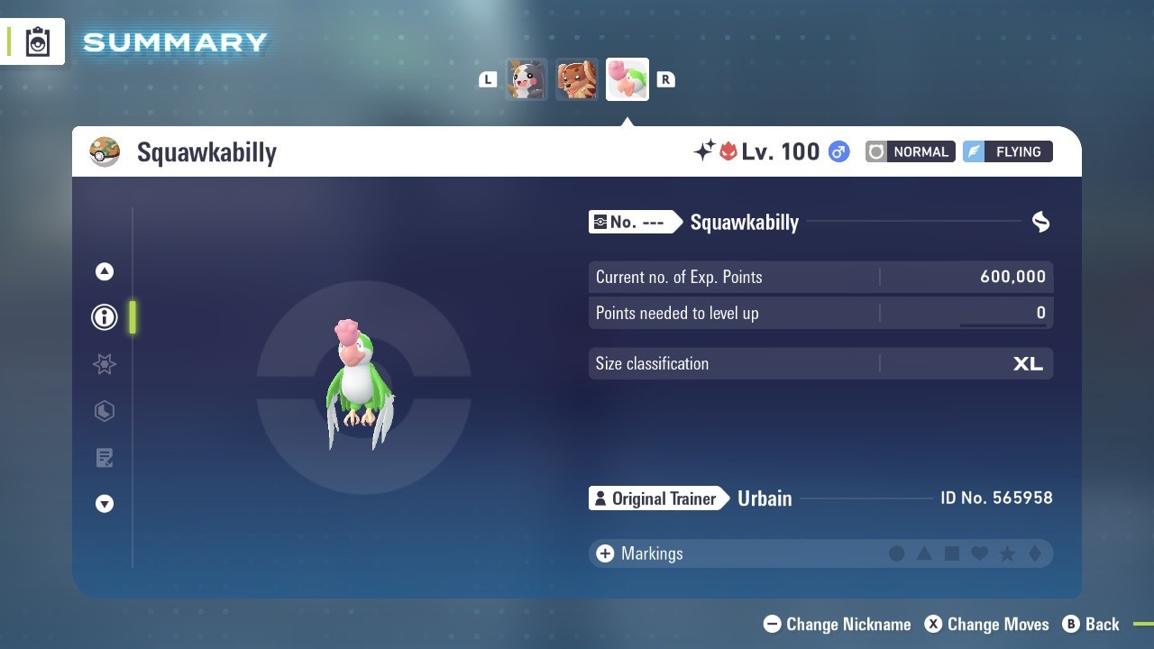 Squawkabilly Green Alpha Shiny 6IVs Battle Ready – Legends ZA