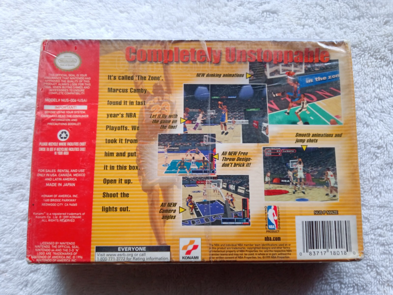VERY RARE New Sealed N64 NINTENDO 64 NBA In The Zone 2000 VERY RARE Sealed New