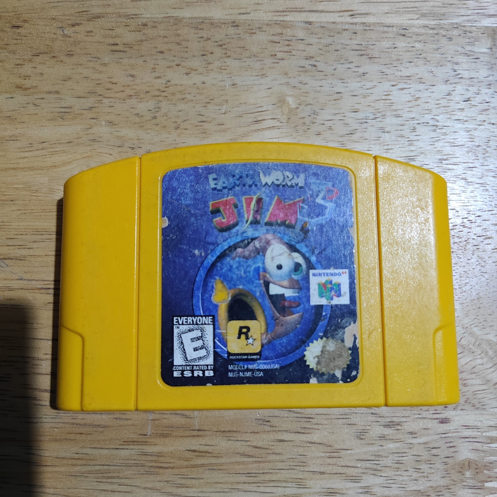 Earthworm Jim 3D (Nintendo 64, 1999) Cleaned / Tested / Authentic – N64