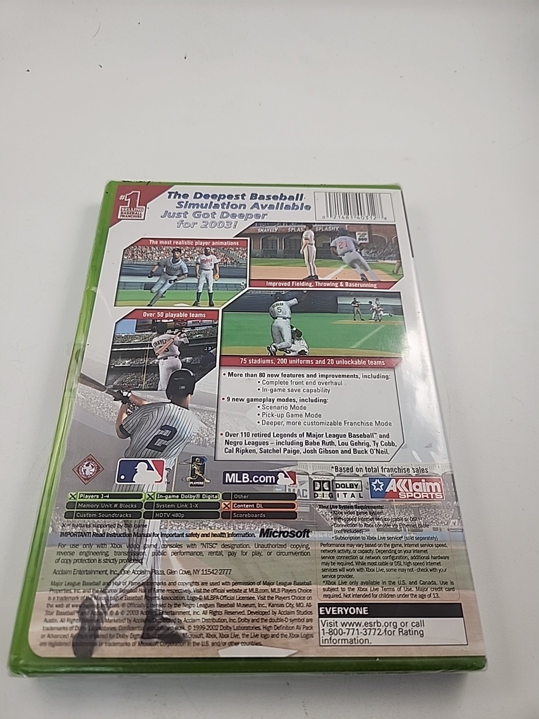 All-Star Baseball 2004 (Microsoft Xbox, 2003) Brand New Sealed.