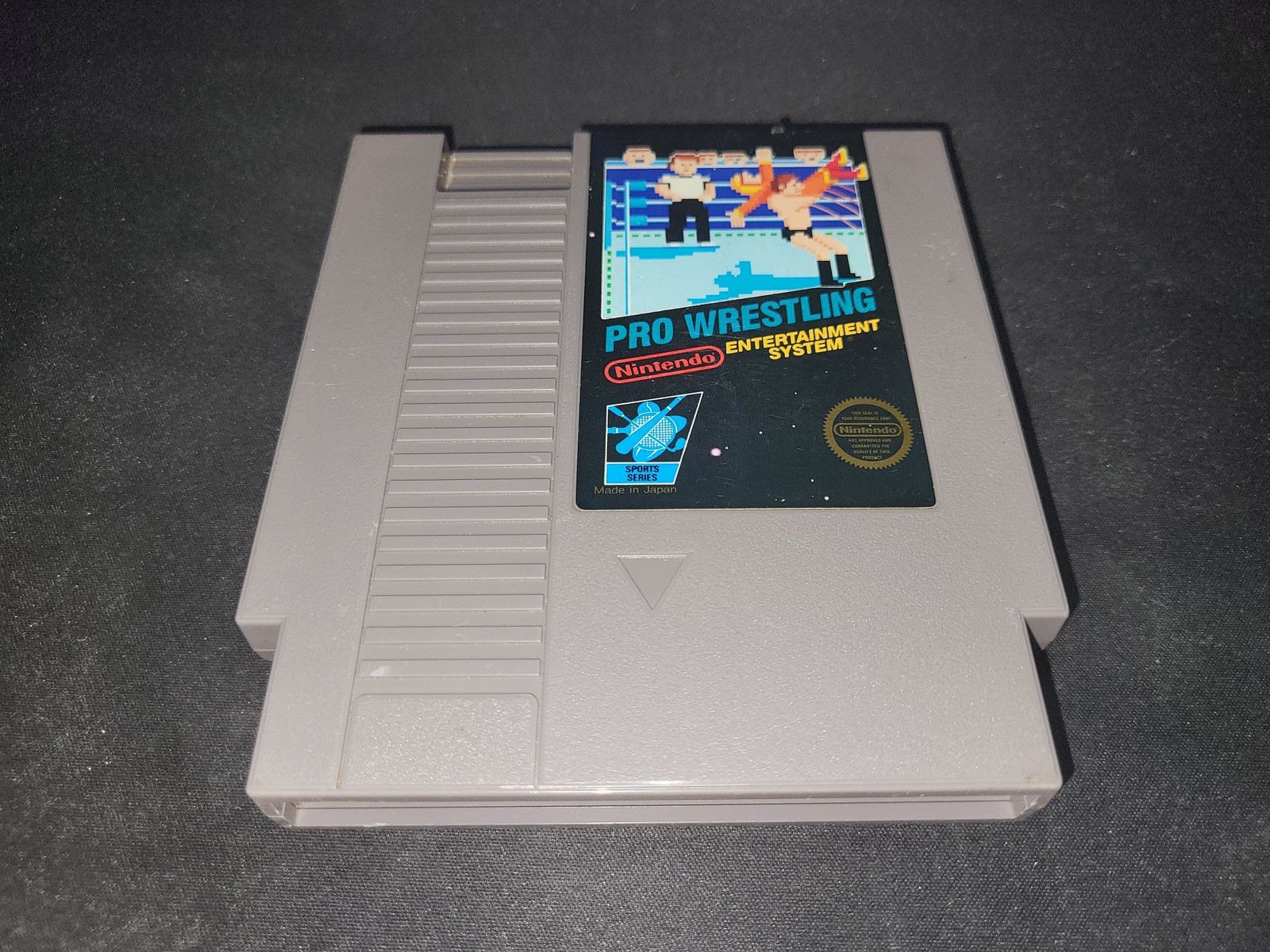 Pro Wrestling 5 Screw Authentic Nintendo NES EXMT condition Black Box game cart