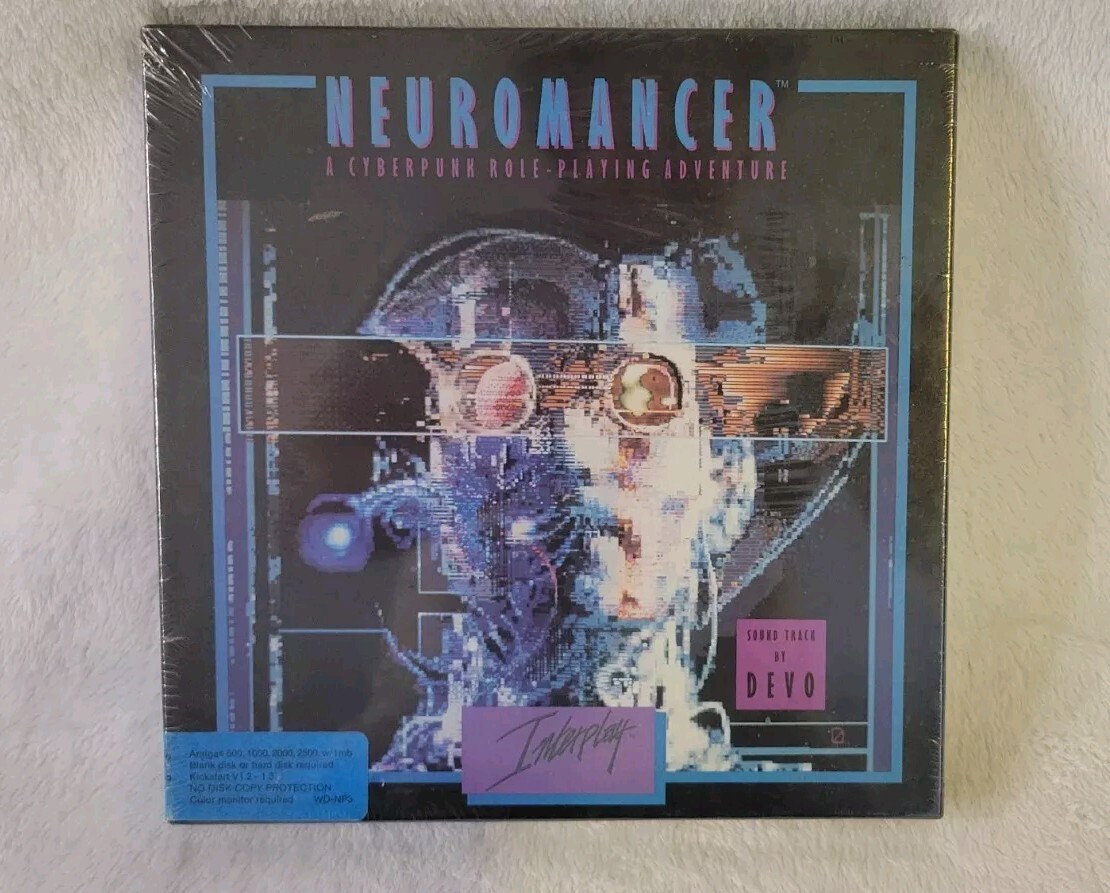 Neuromancer Commodore Amiga 1988 Interplay FloppyDrive (DEVO Music)