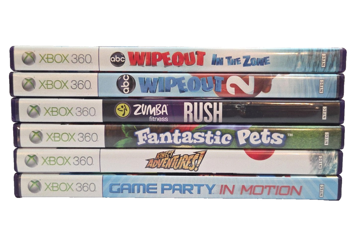 Xbox 360 Kinect Game Bundle Wipeout Family Party Games Tested Lot