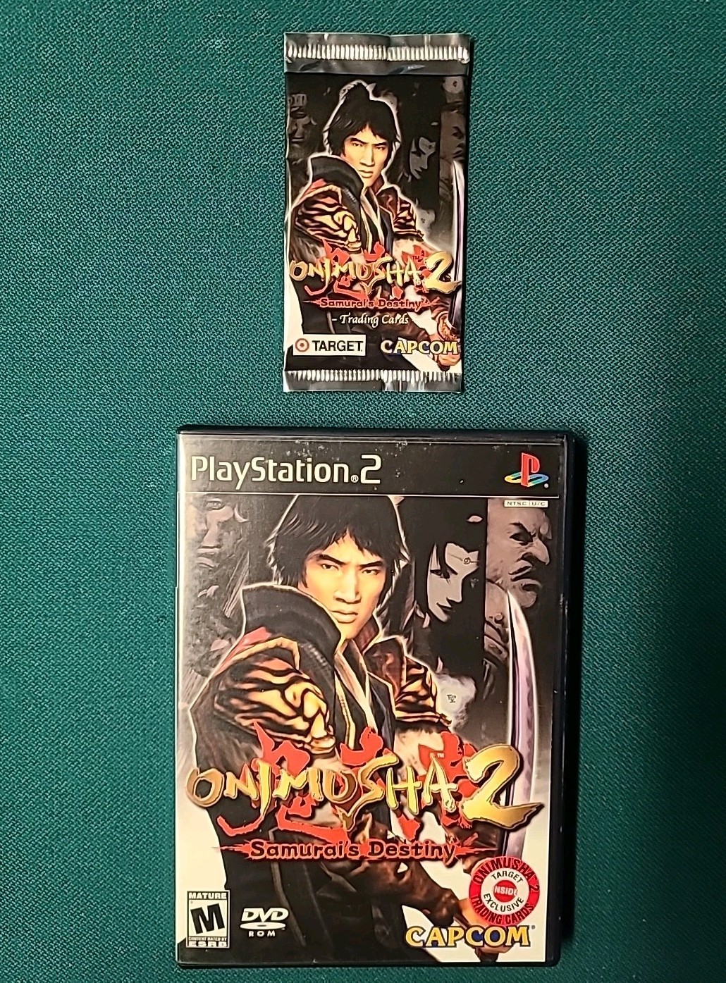 Onimusha 2 (Sony PlayStation 2) CIB TESTED. Target Exclusive SEALED CARD PACK 🔥