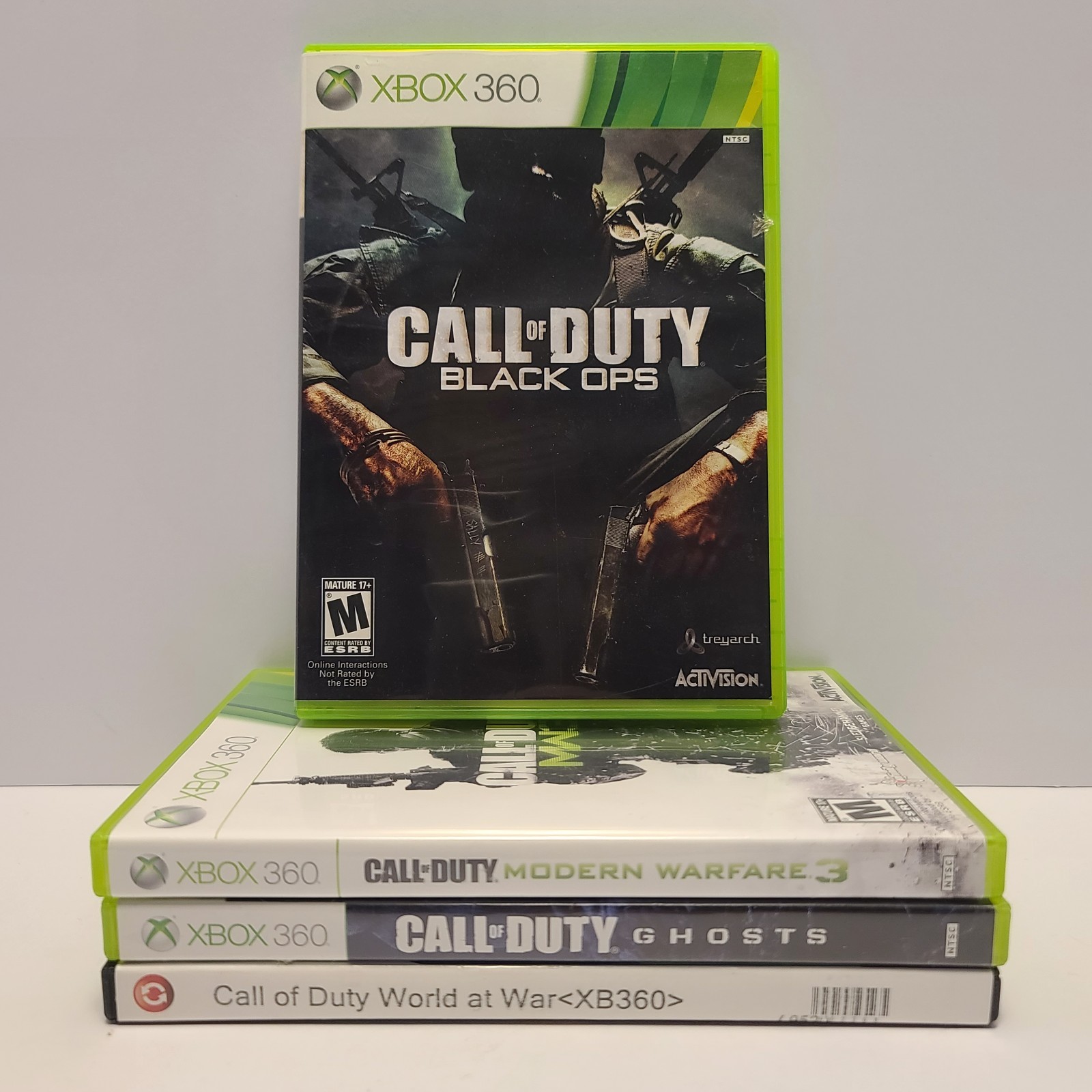 Call Of Duty Xbox 360 Lot: Black Ops MW3 World At War Ghosts