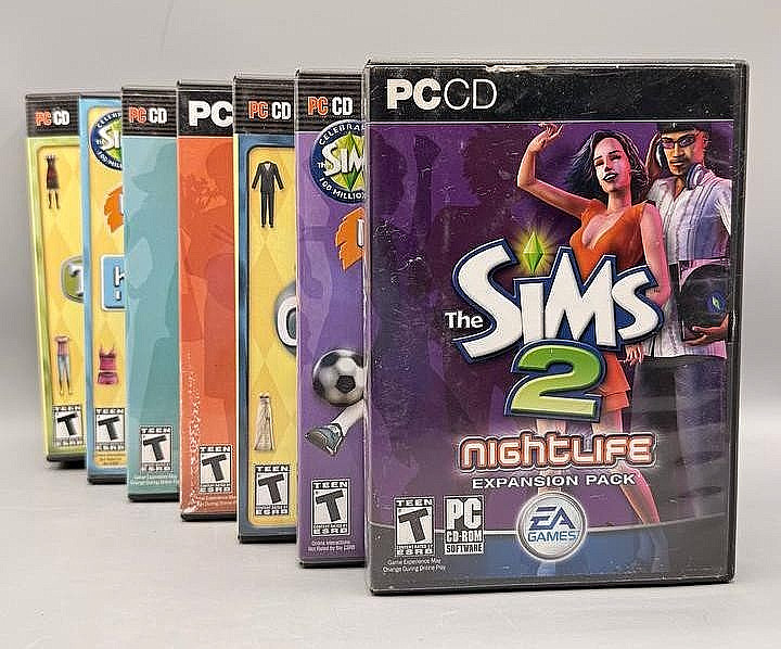 The Sims 2 PC Expansion Packs Lot of 7 Bon Voyage EA