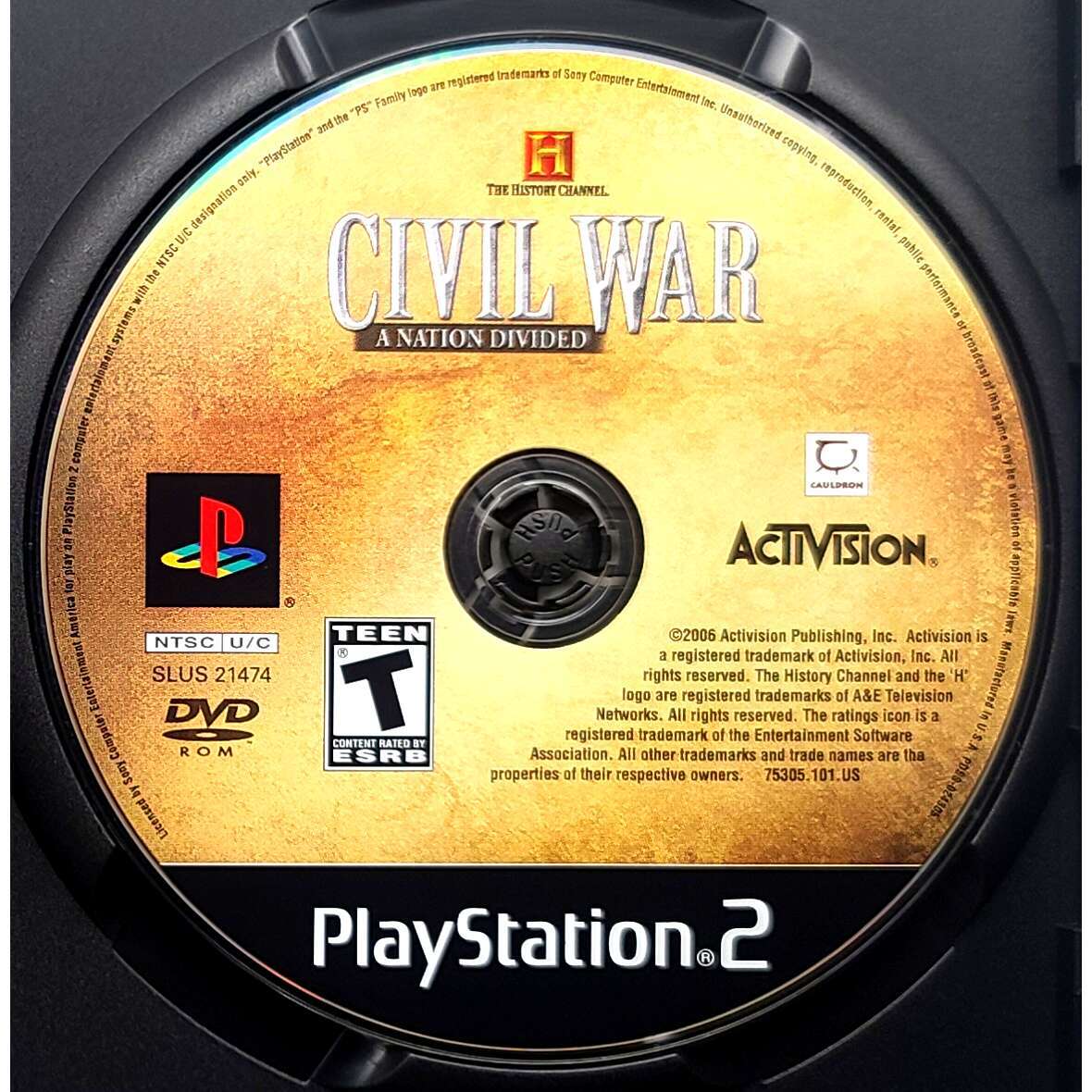 History Channel Civil War A Nation Divided – Sony Playstation 2 Pristine PS2