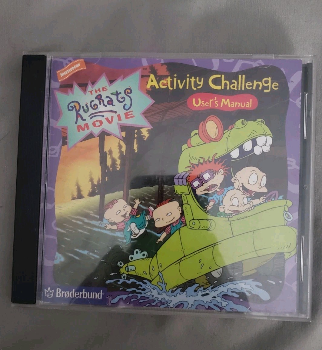 The Rugrats Movie Activity Challenge Brøderbund (PC CD-ROM, 1998)